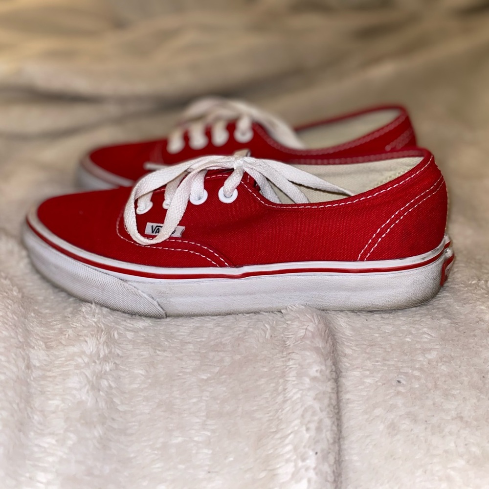 Red Vans Authentic